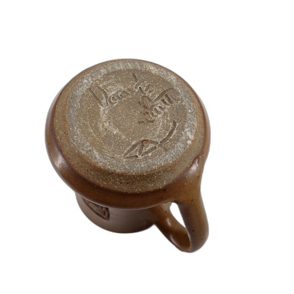 Hewlett Packard Col Signed Studio Art Pottery Coffee Mug Excellence in Scopes 5" - Picture 3 of 9